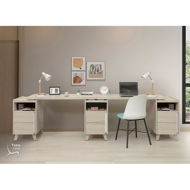 B554-04 萊米克10尺雙人書桌組(HY934×2+HY936×3+HY937×2)