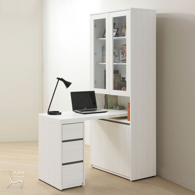 B566-03 弗洛拉2.7尺書櫃桌組 (L758+L760+L763)