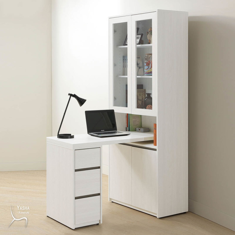 B566-03 弗洛拉2.7尺書櫃桌組 (L758+L760+L763)