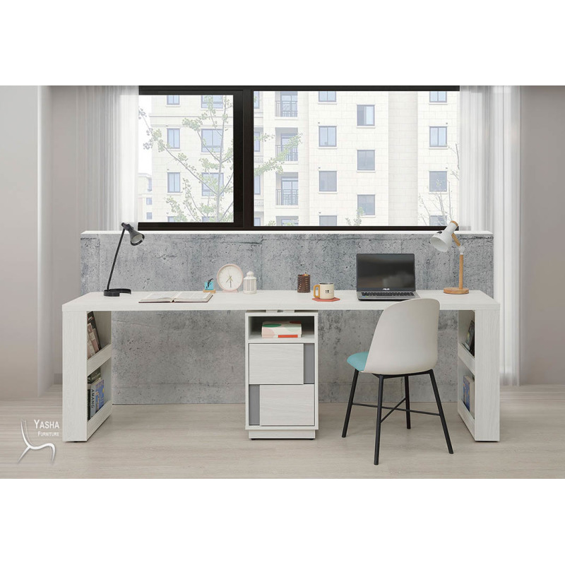 B561-04 凱倫8尺雙人書桌組(M321×2+M323×2+M324)