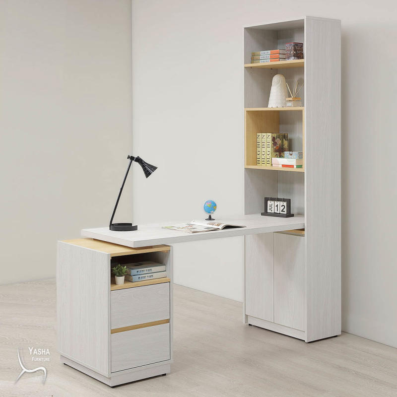 B556-04 泰勒5尺桌面書櫃組(M122+M124+M125+M127)