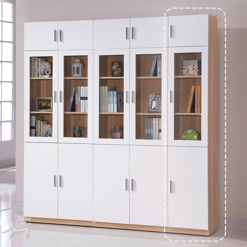 B575-02 艾美北歐1.3尺三門高書櫃(右開) (A134+A137)