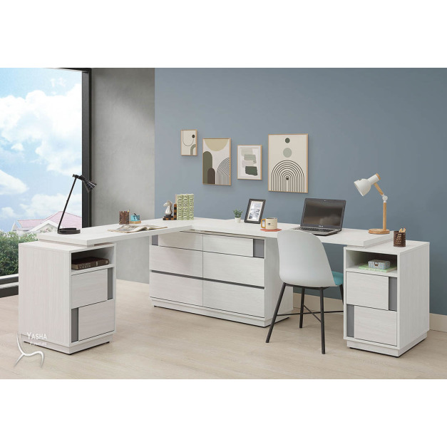 B561-01 凱倫7×5尺L型功能桌組(M302+M304+M322×2+M324×2+M325×2)