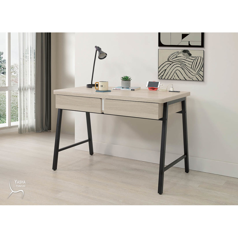 B553-04 萊米克3.7尺鐵腳書桌(HY940)