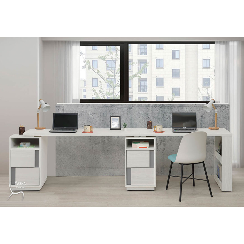 B561-03 凱倫9尺雙人書桌組(M321+M322+M323+M324×2+M325)