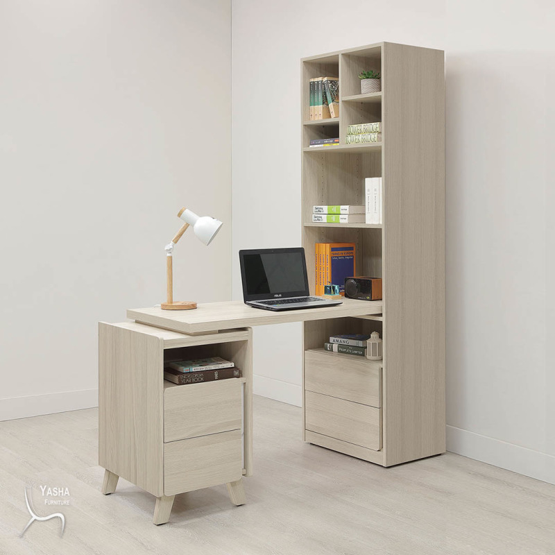 B552-06 萊米克4尺桌面書櫃組(HY933+HY936+HY937+HY939)