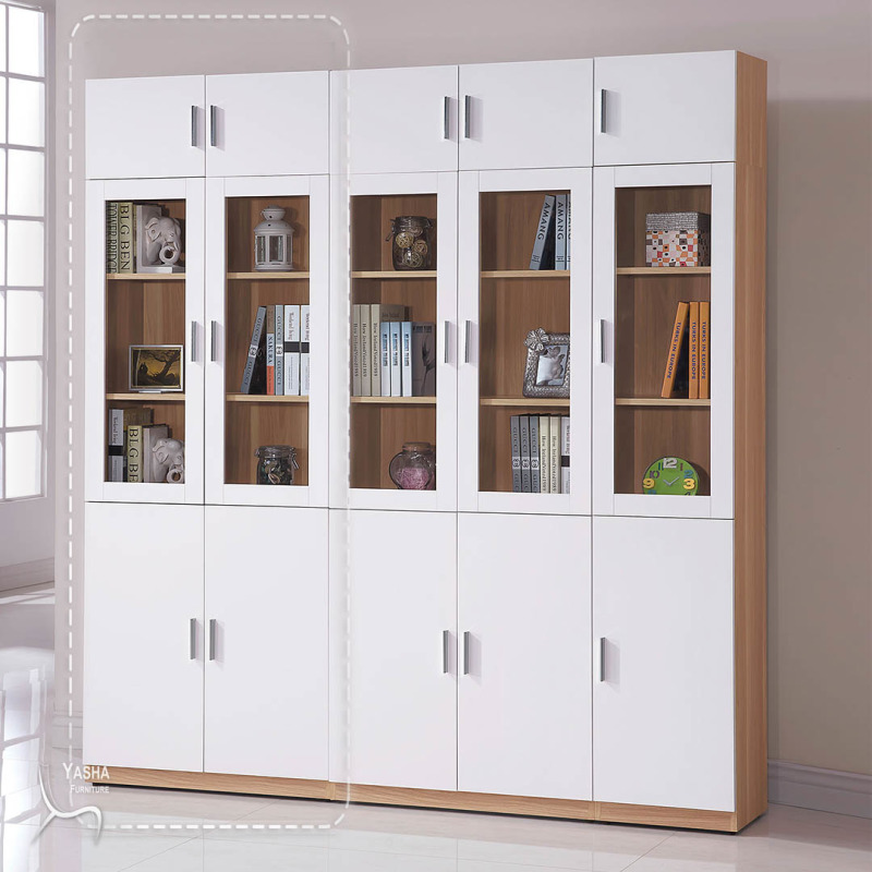 B575-01 艾美北歐2.7尺六門高書櫃(A132+A135)