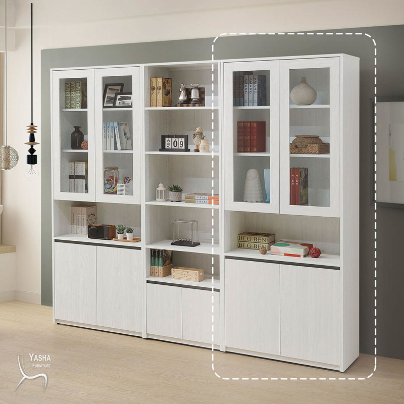 B565-02 弗洛拉2.7尺四門書櫃 (L758)