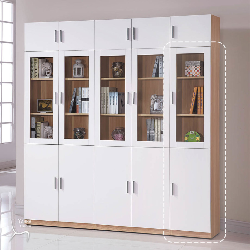 B575-04 艾美北歐1.3尺二門書櫃(右開) (A134)