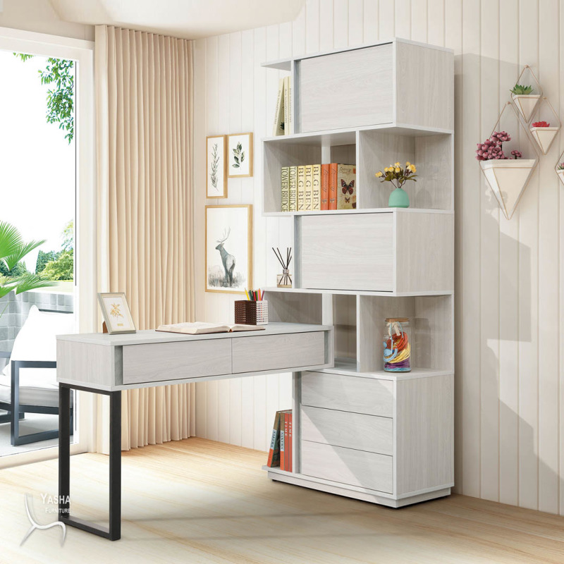B564-03 沃克h型功能書櫥桌組(HY812+HY820+HY821)