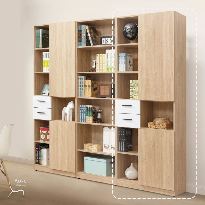 B580-02 雨果2.5尺書櫃 (H351)