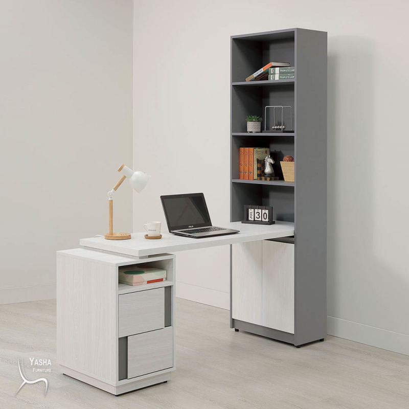 B560-04 凱倫5尺桌面書櫃組(M322+M324+M325+M312)