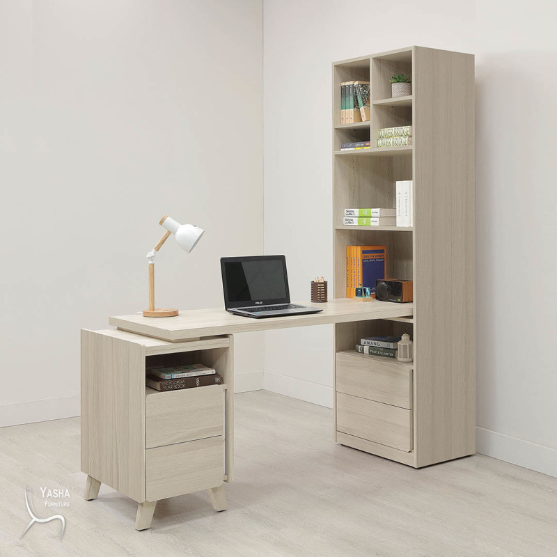 B552-04 萊米克5尺桌面書櫃組(HY934+HY936+HY937+HY939)