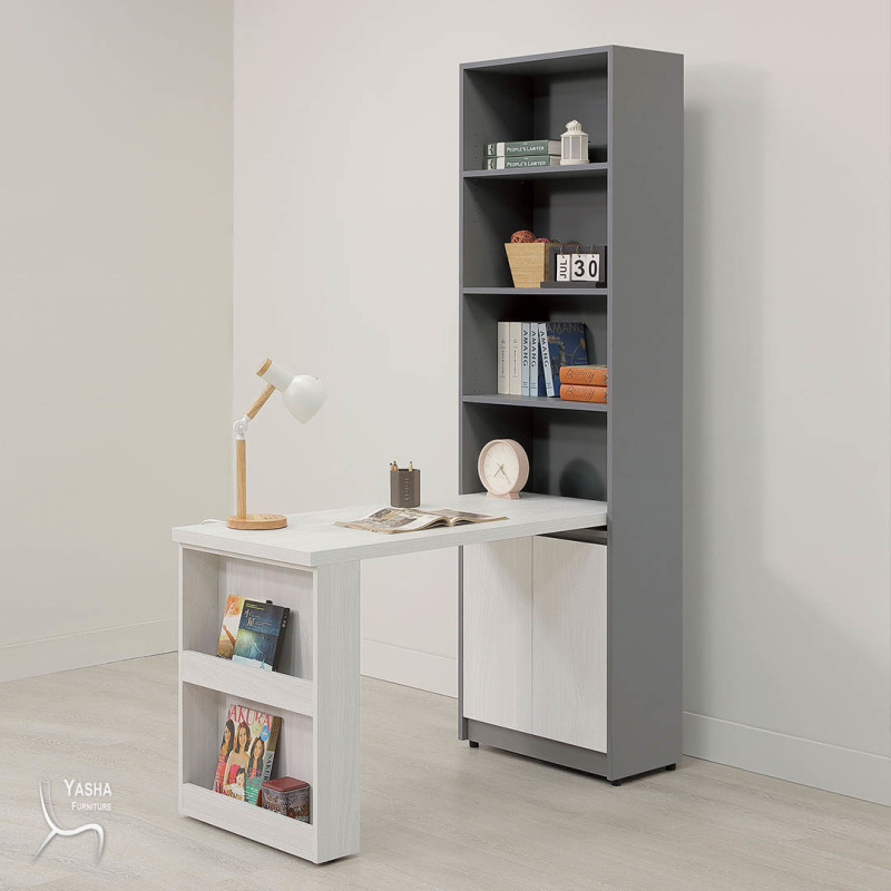 B560-05 凱倫4尺桌面書櫃組(M321+M323+M312)