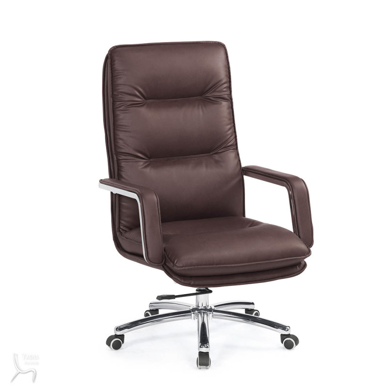 1660-2 布蘭德辦公椅(咖啡色)(皮)
