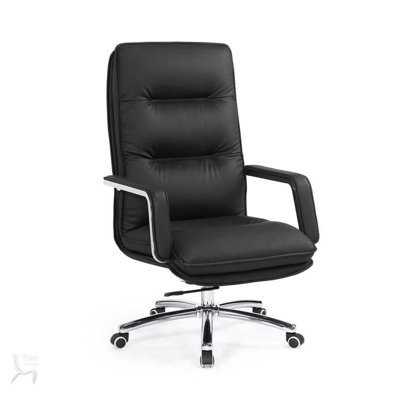 1659-1 布蘭德辦公椅(黑色)(皮)