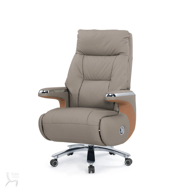 1639-2 狄拉辦公椅(灰色)(皮)