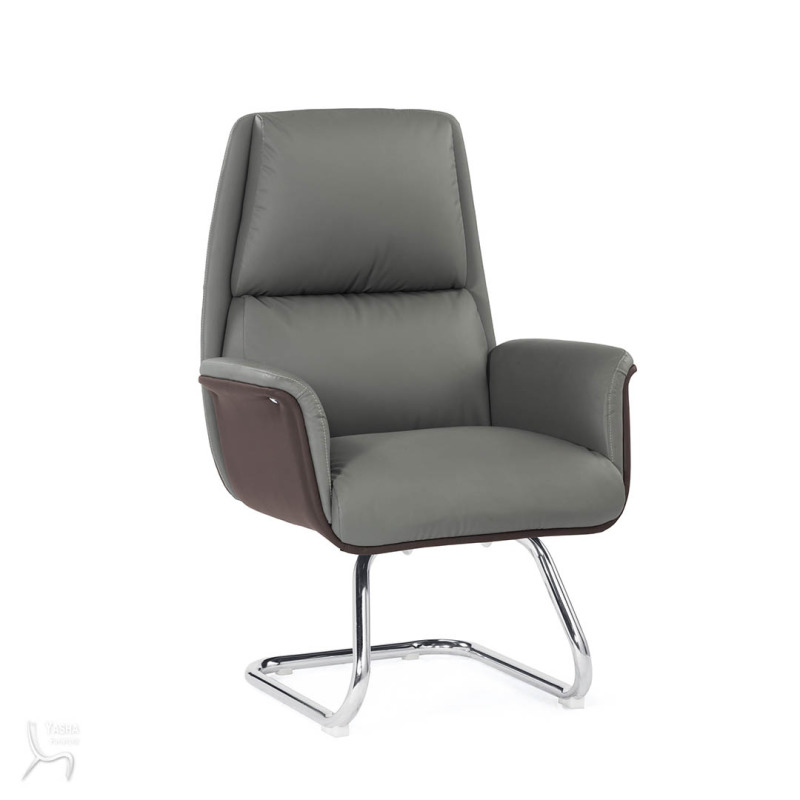 1651-3  嘉達洽談椅(灰色)(皮)