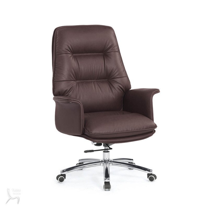 1658-2 格麗納辦公椅(咖啡色)(皮)