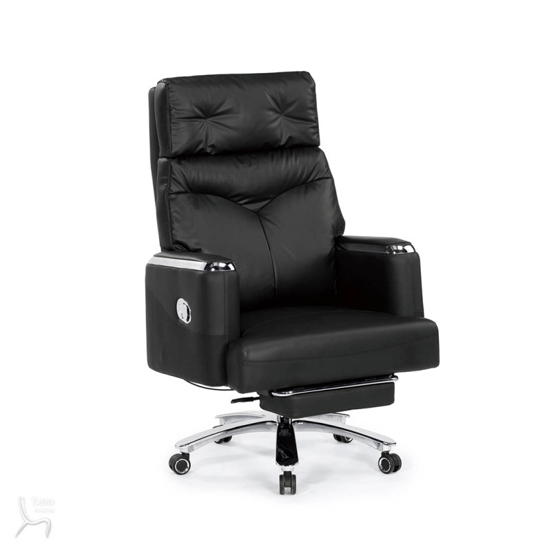 1642-1 里查德辦公椅(黑色)(貓抓皮)