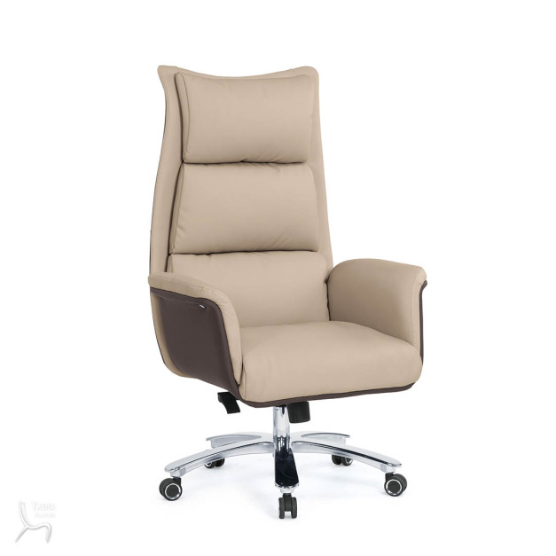 1652-1 珍妮辦公椅(高背)(米白色)(皮)