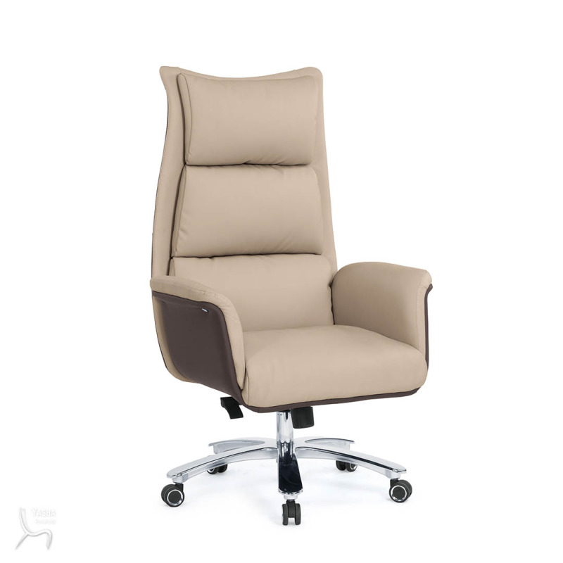 1652-1 珍妮辦公椅(高背)(米白色)(皮)