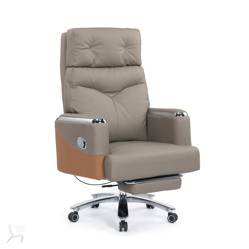 1642-2 (A2305)里查德辦公椅(米白色)(貓抓皮)