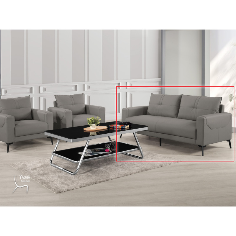 1347-6 布萊德三人椅(貓抓皮)