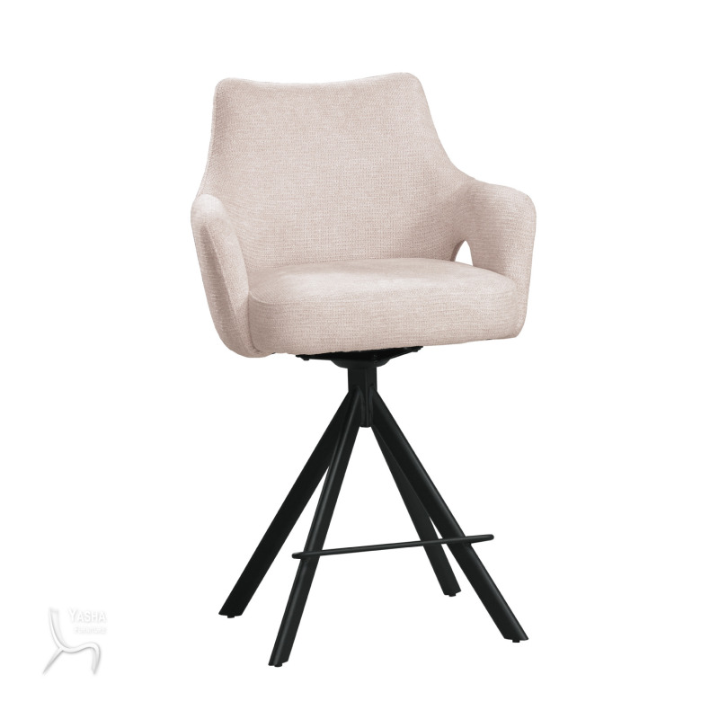 1884-2 強尼吧椅(中)(米色布)