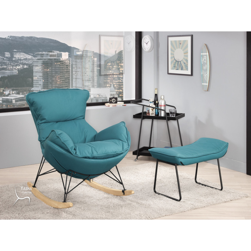 1393-1 凱瑞休閒搖椅(藍色)