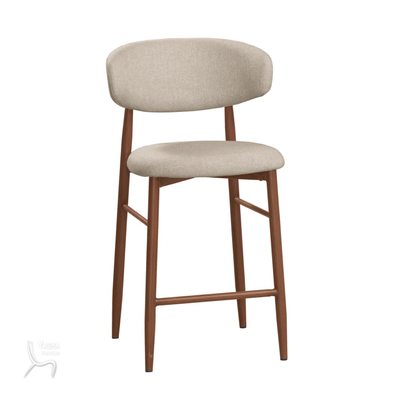 1884-5 奈德吧椅(中)(米色布)