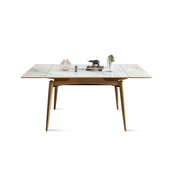 鷗│伸縮餐桌│梣木＋岩板│Xi-A27