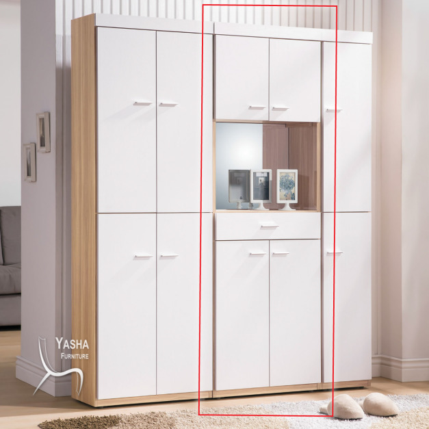 B404-02 可娜北歐2尺玄關鏡面鞋櫃 (B805)