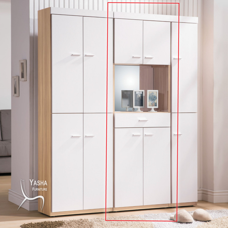 B404-02 可娜北歐2尺玄關鏡面鞋櫃 (B805)