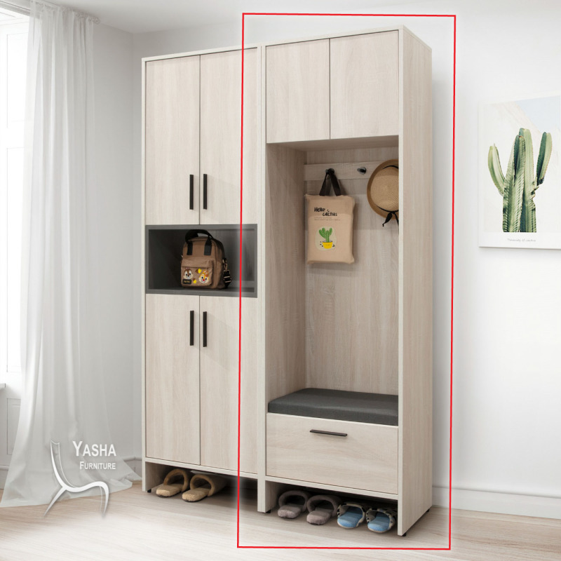 B398-02 安卡拉2尺坐式高鞋櫃 (HY785)