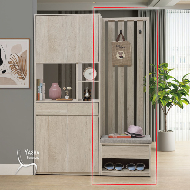 B394-04 羅布森2尺格柵坐式隔間鞋櫃 (L776)