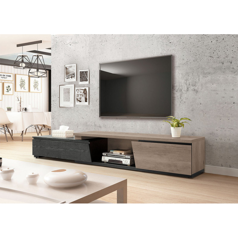 B381-01 傑斯6尺伸縮長櫃 (G355) (古橡/黑)