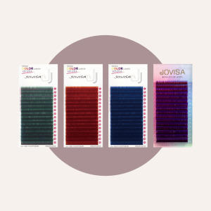 3D 單根稼接 -【全彩睫毛0.15】C▸綠/紅/藍/紫◂