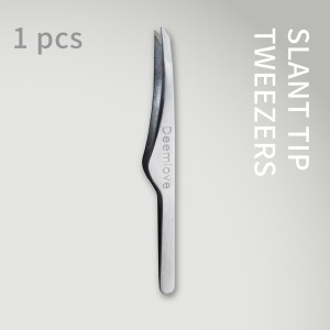 Deem Love - 專業斜口除毛夾【熱蠟除毛】▸銀色◂