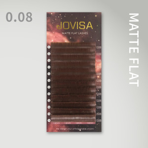 3D 單根稼接 -【星棕魅影睫毛0.08】扁毛 C/CC/D▸咖啡◂