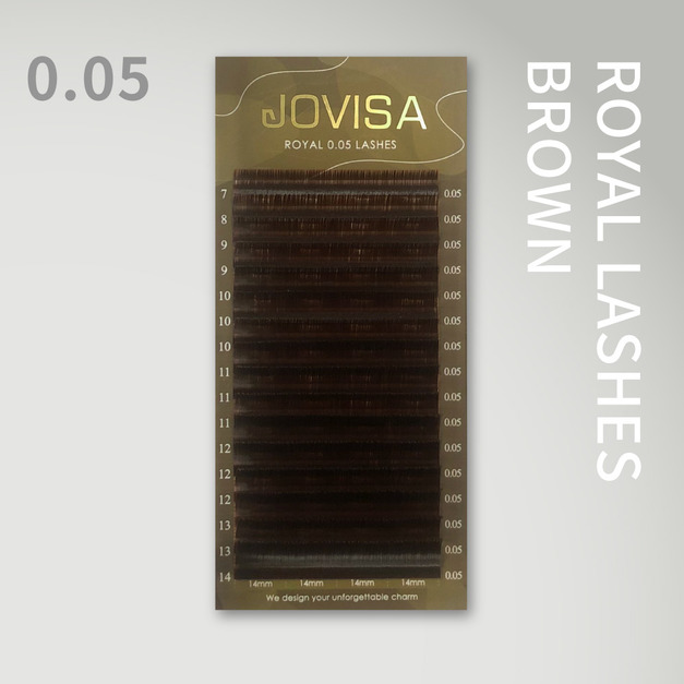 6D 多根稼接 -【皇家0.05】睫毛 C/CC/D▸焦糖咖啡◂