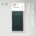 3D 單根稼接 -【全彩睫毛0.15】C▸綠/紅/藍/紫◂_6