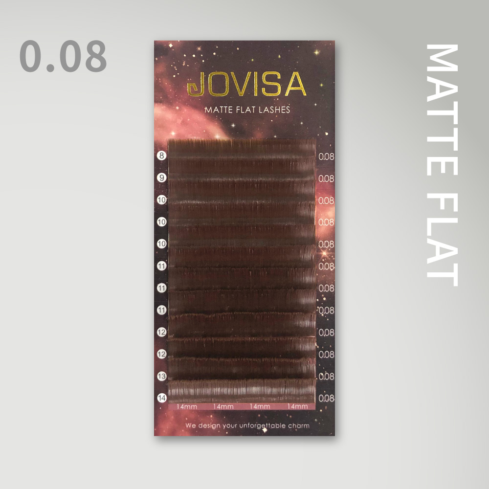 3D 單根稼接 -【星棕魅影睫毛0.08】扁毛 C/CC/D▸咖啡◂