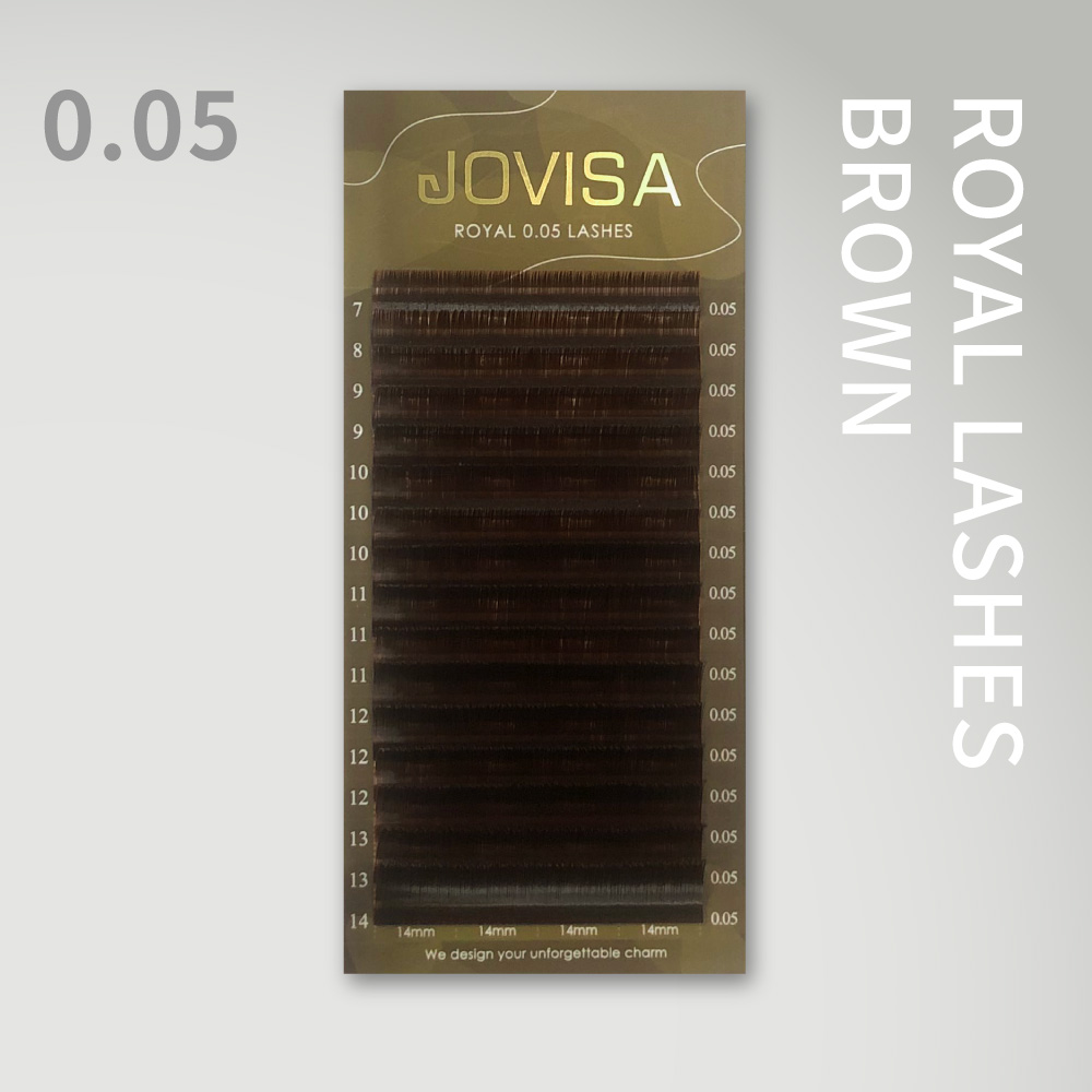 6D 多根稼接 -【皇家0.05】睫毛 C/CC/D▸焦糖咖啡◂