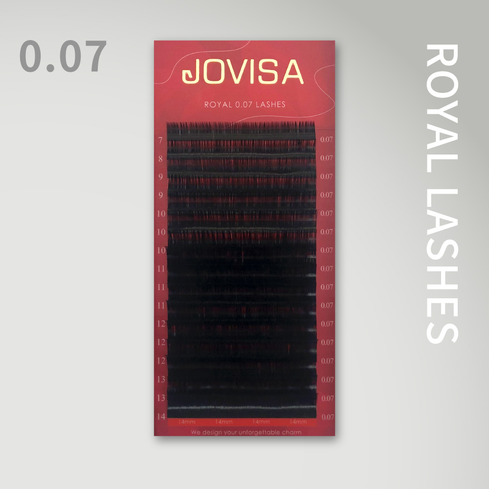 6D 多根稼接 -【皇家0.07】睫毛 J/B/C/CC/D▸黑色◂ 