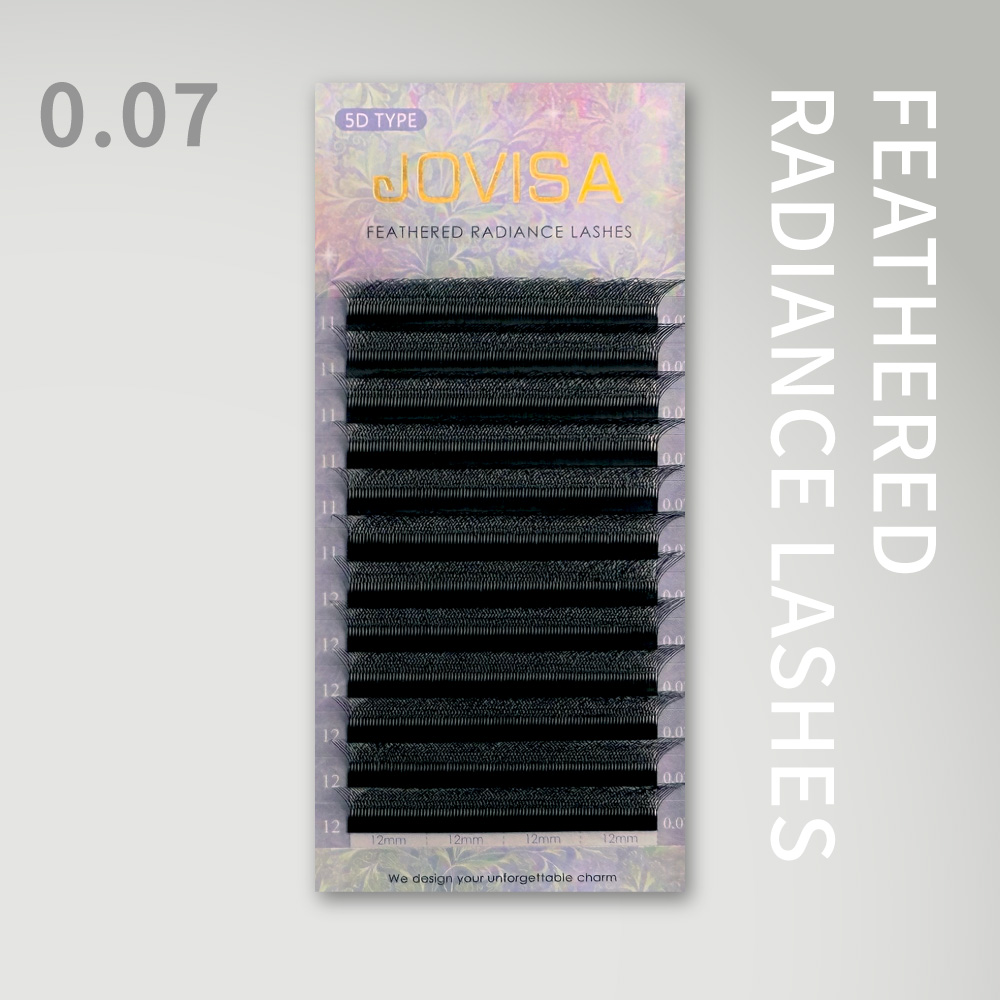 6D 多根稼接 -【燦光系列0.07】5D睫毛 CC/D系列▸黑色◂4月 