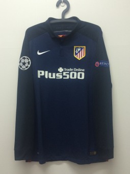 馬德里競技15/16客場球員版球衣 附歐冠章.TORRES燙字