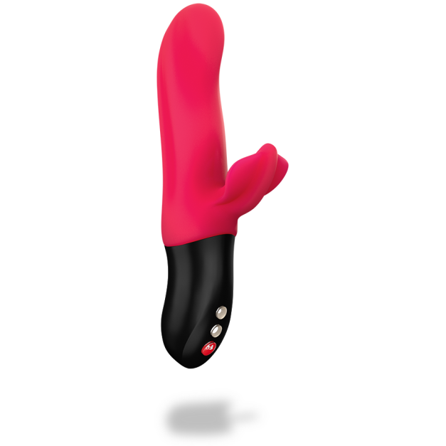 神鬼戰士-虎鯊-雙效強力深度抽送擬真按摩棒(紅)(充電式)