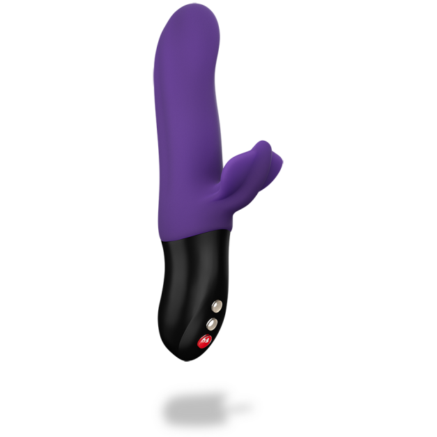 神鬼戰士-虎鯊-雙效強力深度抽送擬真按摩棒(紫)(充電式)