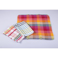 歐風彩色廚房萬用巾 -彩色格紋圖案 (1套3入)
